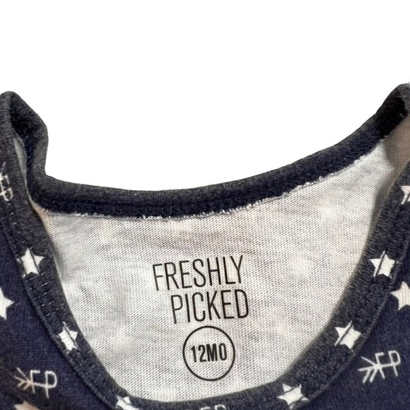 Freshly Picked 12m Patriotic Stars & Stripes Tank Bodysuit Onesie - Picture 5 of 5